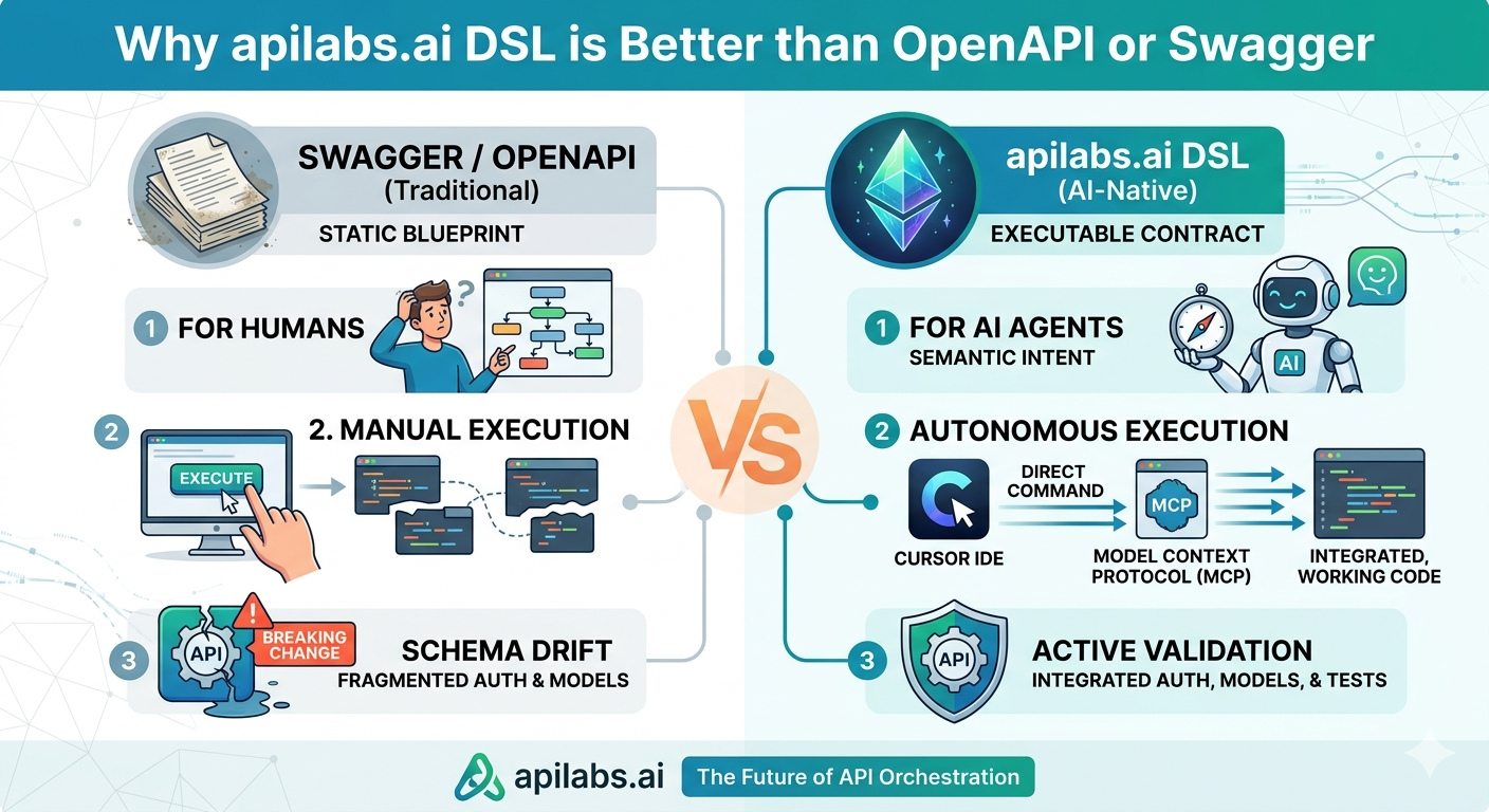apilabs.ai API Contract DSL vs OpenAPI / Swagger comparison